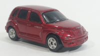 2000 Maisto Chrysler PT Cruiser Metalflake Dark Red Die Cast Toy Car Vehicle