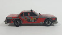 1985 Hot Wheels Crack-Ups Fire Smasher Crash Test Vehicle Red Die Cast Toy Car Vehicle with Flipping Driverside Door