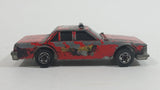 1985 Hot Wheels Crack-Ups Fire Smasher Crash Test Vehicle Red Die Cast Toy Car Vehicle with Flipping Driverside Door