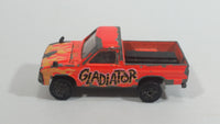 Rare Majorette Toyota Pick-up Truck 4x4 Neon Orange Gladiator No. 292 Die Cast Toy Car Vehicle with Opening Hood