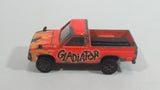 Rare Majorette Toyota Pick-up Truck 4x4 Neon Orange Gladiator No. 292 Die Cast Toy Car Vehicle with Opening Hood