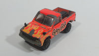 Rare Majorette Toyota Pick-up Truck 4x4 Neon Orange Gladiator No. 292 Die Cast Toy Car Vehicle with Opening Hood