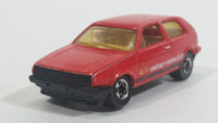 1991 Hot Wheels VW Golf GTI Red Die Cast Toy Car Vehicle