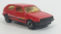 1991 Hot Wheels VW Golf GTI Red Die Cast Toy Car Vehicle