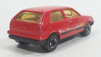 1991 Hot Wheels VW Golf GTI Red Die Cast Toy Car Vehicle