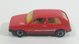 1991 Hot Wheels VW Golf GTI Red Die Cast Toy Car Vehicle