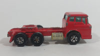 Vintage 1973 Yatming Ford F600 Cabover Red Semi Truck Tractor Rig Die Cast Toy Car Vehicle