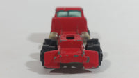 Vintage 1973 Yatming Ford F600 Cabover Red Semi Truck Tractor Rig Die Cast Toy Car Vehicle