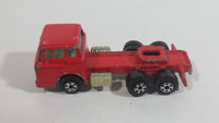 Vintage 1973 Yatming Ford F600 Cabover Red Semi Truck Tractor Rig Die Cast Toy Car Vehicle