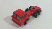 Vintage 1973 Yatming Ford F600 Cabover Red Semi Truck Tractor Rig Die Cast Toy Car Vehicle