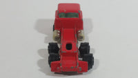 Vintage 1973 Yatming Ford F600 Cabover Red Semi Truck Tractor Rig Die Cast Toy Car Vehicle