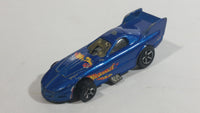 1997 Hot Wheels First Editions Pontiac Firebird Funny Car Metalflake Blue Die Cast Toy Car Vehicle