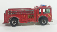 1982 Hot Wheels Fire Eater Red Fire Truck Die Cast Toy Car Vehicle - BW - Blue Lights