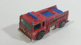 1982 Hot Wheels Fire Eater Red Fire Truck Die Cast Toy Car Vehicle - BW - Blue Lights