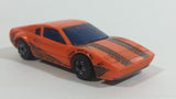 HTF 1996 Hot Wheels G-Force Ferrari 328 GTB Orange Plastic Body Die Cast Toy Car Vehicle