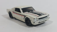 2009 Hot Wheels Muscle Mania '65 Mustang Fastback White Die Cast Toy Muscle Car Vehicle