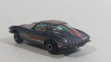 Yatming 1963 Corvette Stingray Dark Grey No. 1078 Die Cast Toy Muscle Car Vehicle with Opening Doors