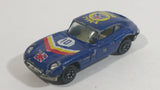 Yatming Jaguar Type-E #10 Dark Blue With Union Jack No. 1010 Die Cast Toy Luxury Car Vehicle