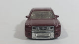 2008 Hot Wheels Nissan Titan Metalflake Burgundy Red Die Cast Toy Lowrider Truck Vehicle