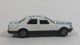 Yatming No. 820 Mercedes Benz 380SEL Super Runner #20 White Blue Die Cast Toy Car Vehicle