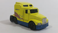 1999 Hot Wheels Race Team Crew '76 Big Rig Semi Tractor Truck Yellow Die Cast Toy Car Vehicle