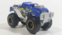 Zuru Metal Machines Monster Truck Blue and Chrome Die Cast Toy Car Vehicle