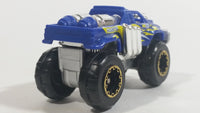 Zuru Metal Machines Monster Truck Blue and Chrome Die Cast Toy Car Vehicle