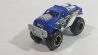 Zuru Metal Machines Monster Truck Blue and Chrome Die Cast Toy Car Vehicle