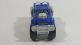 Zuru Metal Machines Monster Truck Blue and Chrome Die Cast Toy Car Vehicle