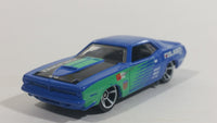 2013 Hot Wheels Workshop Performance '70 Plymouth AAR Cuda Blue Die Cast Toy Muscle Car Vehicle