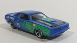 2013 Hot Wheels Workshop Performance '70 Plymouth AAR Cuda Blue Die Cast Toy Muscle Car Vehicle