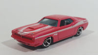 2012 Hot Wheels Muscle Mania - Mopar '70 Plymouth AAR Cuda Pink Die Cast Toy Muscle Car Vehicle