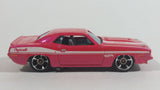 2012 Hot Wheels Muscle Mania - Mopar '70 Plymouth AAR Cuda Pink Die Cast Toy Muscle Car Vehicle