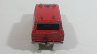 1980s Majorette Range Rover Fire Dept. District 3 Red No. 246 1/60 Scale Die Cast Toy Car Emergency Vehicle w/ Hitch