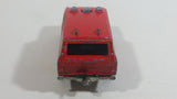 1980s Majorette Range Rover Fire Dept. District 3 Red No. 246 1/60 Scale Die Cast Toy Car Emergency Vehicle w/ Hitch