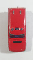 1980s Majorette Range Rover Fire Dept. District 3 Red No. 246 1/60 Scale Die Cast Toy Car Emergency Vehicle w/ Hitch