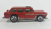 2010 Hot Wheels Hot Auctions Chevy Nomad Metalflake Dark Red Die Cast Toy Station Wagon Car Vehicle