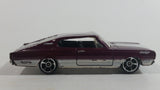 2010 Hot Wheels Muscle Mania '67 Dodge Charger Maroon Die Cast Toy Muscle Car Vehicle