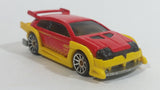 2010 Hot Wheels Hot Tunerz Flight 03 Red with Yellow Trim Die Cast Toy Car Vehicle