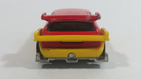 2010 Hot Wheels Hot Tunerz Flight 03 Red with Yellow Trim Die Cast Toy Car Vehicle