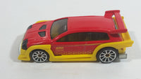 2010 Hot Wheels Hot Tunerz Flight 03 Red with Yellow Trim Die Cast Toy Car Vehicle