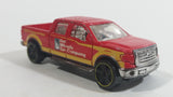 2010 Hot Wheels City Works Rides 2009 Ford F-150 Truck Bright Red Die Cast Toy Car Vehicle