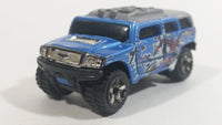 2005 Hot Wheels Robo Revenge Rockster Blue Hummer Style Die Cast Toy Car Vehicle