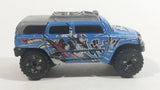 2005 Hot Wheels Robo Revenge Rockster Blue Hummer Style Die Cast Toy Car Vehicle