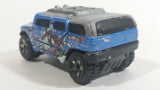 2005 Hot Wheels Robo Revenge Rockster Blue Hummer Style Die Cast Toy Car Vehicle