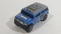 2005 Hot Wheels Robo Revenge Rockster Blue Hummer Style Die Cast Toy Car Vehicle