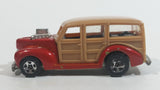 2008 Hot Wheels Team: Surf's Up '40s Woodie Dark Red Surfing Die Cast Toy Muscle Car Vehicle