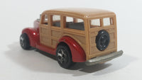 2008 Hot Wheels Team: Surf's Up '40s Woodie Dark Red Surfing Die Cast Toy Muscle Car Vehicle