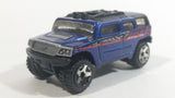 2004 Hot Wheels First Editions Rockster Blue Hummer Style Die Cast Toy Car Vehicle