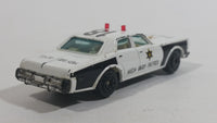 1980s Yatming Dodge Monaco Sheriff Highway Patrol 18 Police Cop White Black Die Cast Toy Car Emergency Rescue Vehicle